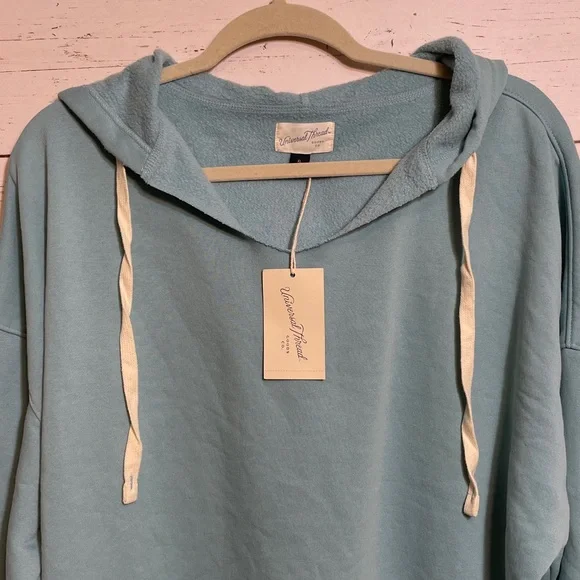 Universal Thread Aqua Blue Beach-Style Hoodie Sweatshirt, size XL, NWT - Picture 6 of 13
